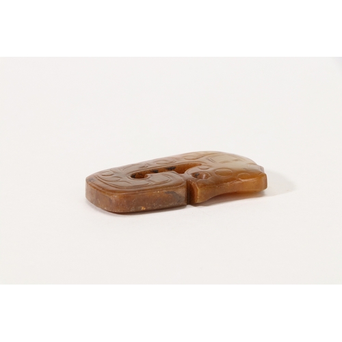 20206 - A Chinese jade ornament, 18th/19th Pr Size:(Length5.3cm, Width3.3cm, Weight26g) Condition:(Good Cond... 