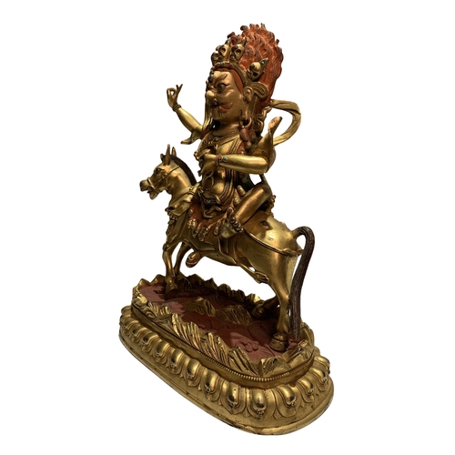 20255 - A Chinese bronze made gilt Buddaha, 16/17th Century Pr. Size:() Condition:(Good Condition, no repair... 