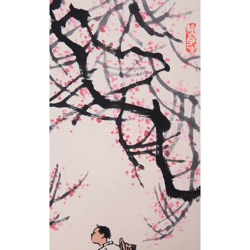 20282 - A Chinese hand painting, 17th/18th Pr. Size:(52x34cm) Condition:(Good Condition, no repairment, age ... 