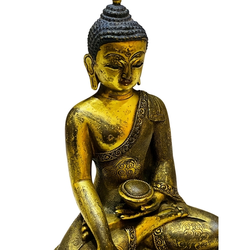 20286 - A Chinese bronze made gilt Buddaha, 16/17th Century Pr. Size:(Height16cm) Condition:(Good Condition,... 