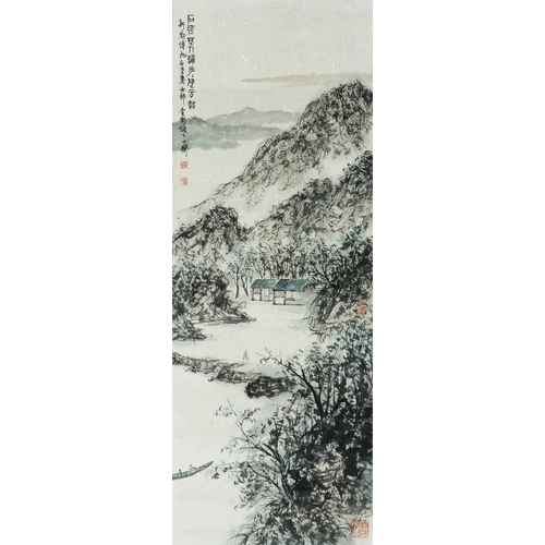 20295 - A Chinese hand painting, 17th/18th Pr. Size:(95x35cm) Condition:(Good Condition, no repairment, age ... 