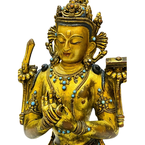 20306 - A Chinese bronze made gilt Buddaha, 16/17th Century Pr. Size:(Height23cm) Condition:(Good Condition,... 