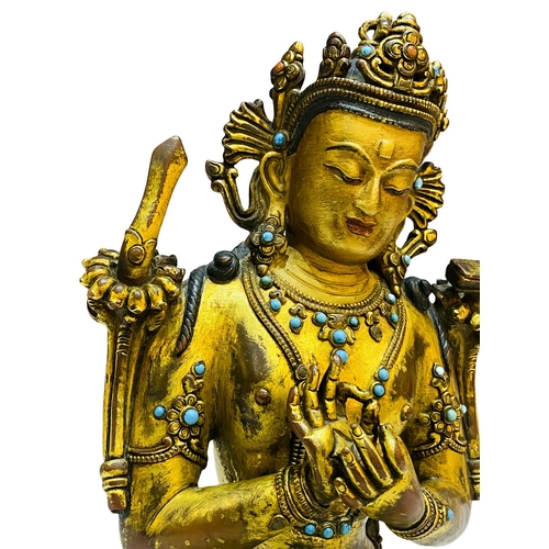 20306 - A Chinese bronze made gilt Buddaha, 16/17th Century Pr. Size:(Height23cm) Condition:(Good Condition,... 