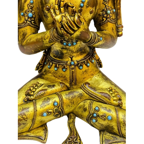 20306 - A Chinese bronze made gilt Buddaha, 16/17th Century Pr. Size:(Height23cm) Condition:(Good Condition,... 