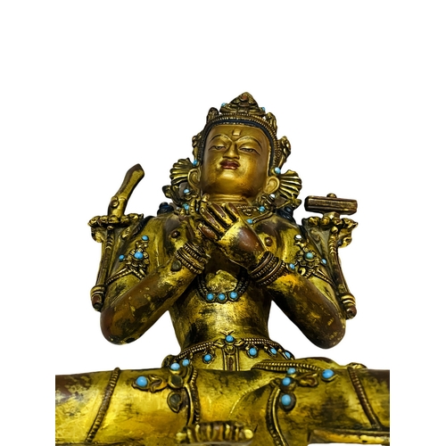 20306 - A Chinese bronze made gilt Buddaha, 16/17th Century Pr. Size:(Height23cm) Condition:(Good Condition,... 