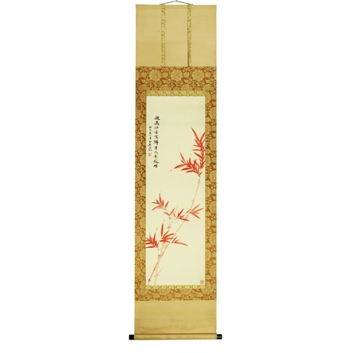 20313 - A Chinese hand painting, 17th/18th Pr. Size:(104x33cm) Condition:(Good Condition, no repairment, age... 