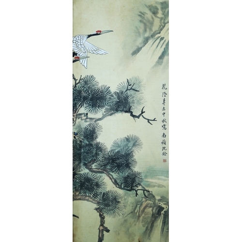 20314 - A Chinese hand painting, 17th/18th Pr. Size:(74x146cm) Condition:(Good Condition, no repairment, age... 