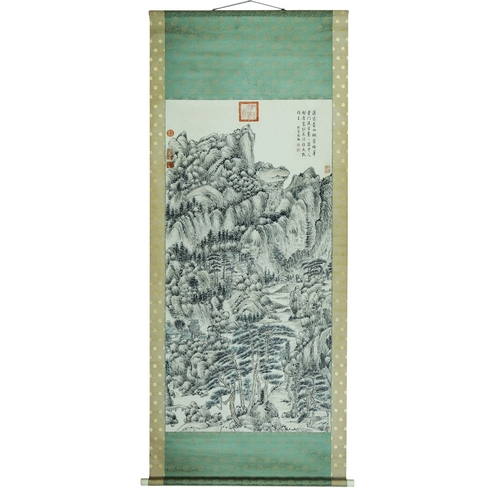 20316 - A Chinese hand painting, 17th/18th Pr. Size:(131x65cm) Condition:(Good Condition, no repairment, age... 