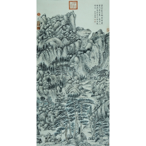 20316 - A Chinese hand painting, 17th/18th Pr. Size:(131x65cm) Condition:(Good Condition, no repairment, age... 