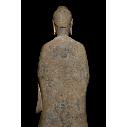 20318 - A Chinese stone sculpture, 14TH Century earlier Pr. Collection of NARA private gallary. Size:(H95CM,... 