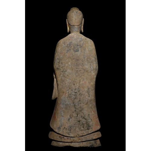 20318 - A Chinese stone sculpture, 14TH Century earlier Pr. Collection of NARA private gallary. Size:(H95CM,... 