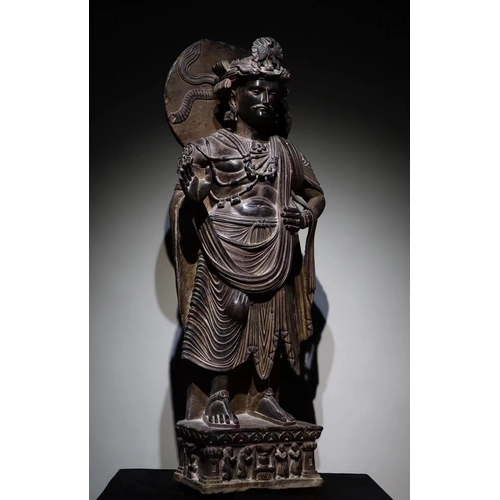 20319 - A Chinese stone sculpture, 14TH Century earlier Pr. Collection of NARA private gallary. Size:(H120CM... 