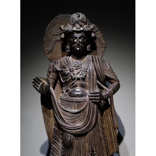 20319 - A Chinese stone sculpture, 14TH Century earlier Pr. Collection of NARA private gallary. Size:(H120CM... 