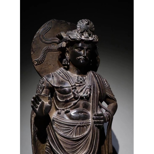 20319 - A Chinese stone sculpture, 14TH Century earlier Pr. Collection of NARA private gallary. Size:(H120CM... 