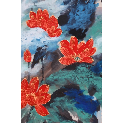 20334 - A Chinese hand painting, 17th/18th Pr. Size:(134.5x67.5cm) Condition:(Good Condition, no repairment,... 