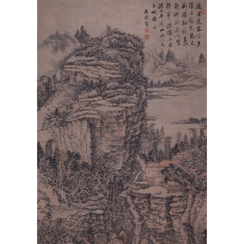 20335 - A Chinese hand painting, 17th/18th Pr. Size:(136x67.5cm) Condition:(Good Condition, no repairment, a... 