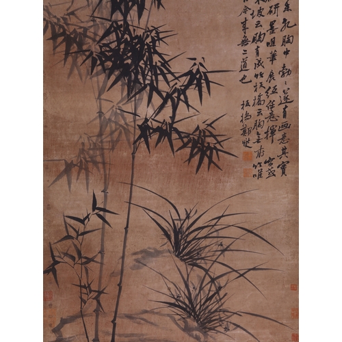 20336 - A Chinese hand painting, 17th/18th Pr. Size:(135x66.5cm) Condition:(Good Condition, no repairment, a... 