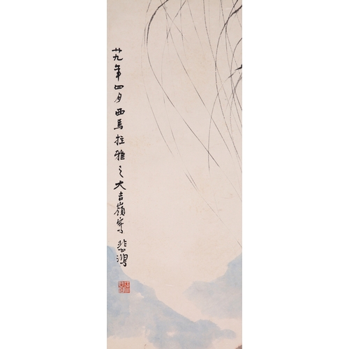 20337 - A Chinese hand painting, 17th/18th Pr. Size:(177x92cm) Condition:(Good Condition, no repairment, age... 