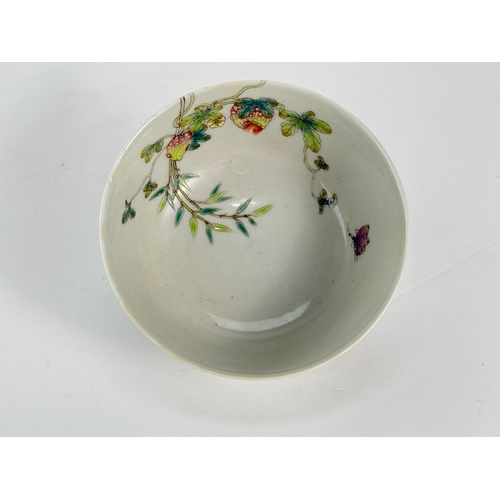 20343 - A Chinese Famille Rose bowl, Qing Daynasty Pr.  Size:(MD11.5cm, H5.6cm) Condition:(Good Condition, N... 