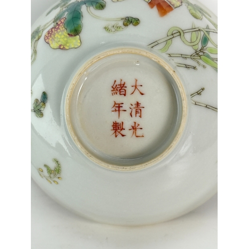 20343 - A Chinese Famille Rose bowl, Qing Daynasty Pr.  Size:(MD11.5cm, H5.6cm) Condition:(Good Condition, N... 