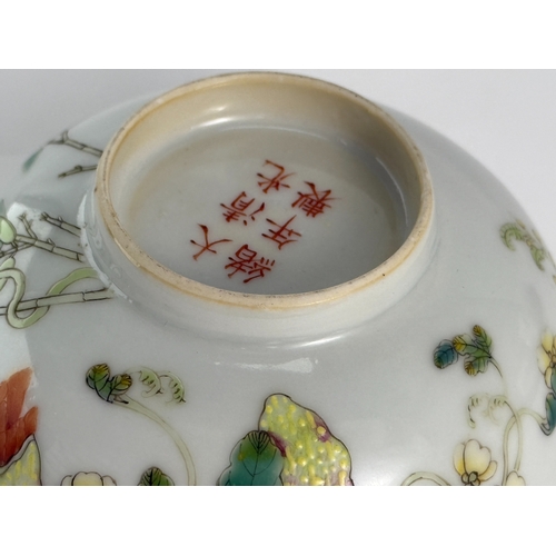 20343 - A Chinese Famille Rose bowl, Qing Daynasty Pr.  Size:(MD11.5cm, H5.6cm) Condition:(Good Condition, N... 