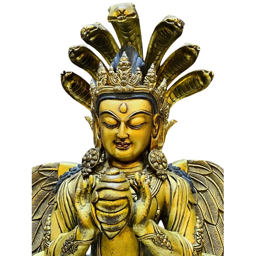 20351 - A Chinese bronze made gilt Buddaha, 16/17th Century Pr. Size:(Height47cm) Condition:(Good Condition,... 