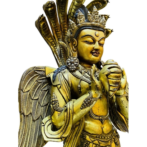 20351 - A Chinese bronze made gilt Buddaha, 16/17th Century Pr. Size:(Height47cm) Condition:(Good Condition,... 