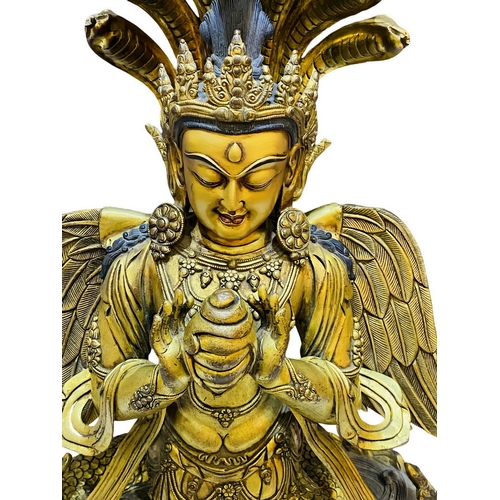 20351 - A Chinese bronze made gilt Buddaha, 16/17th Century Pr. Size:(Height47cm) Condition:(Good Condition,... 