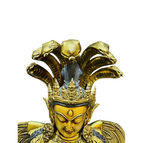 20351 - A Chinese bronze made gilt Buddaha, 16/17th Century Pr. Size:(Height47cm) Condition:(Good Condition,... 