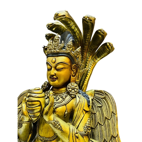 20351 - A Chinese bronze made gilt Buddaha, 16/17th Century Pr. Size:(Height47cm) Condition:(Good Condition,... 