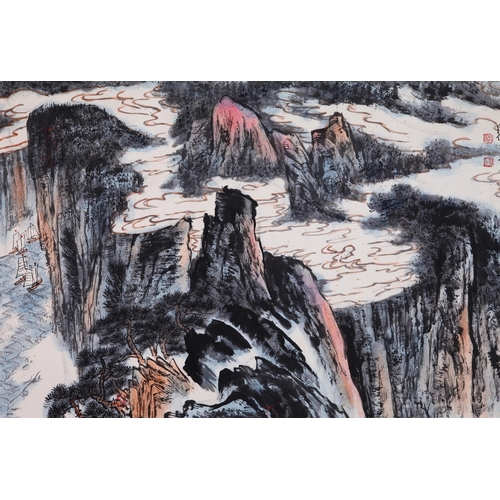 20361 - A Chinese hand painting, 17th/18th Pr. Size:(68x139cm) Condition:(Good Condition, no repairment, age... 