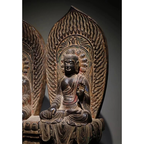 20376 - A Chinese stone sculpture, 14TH Century earlier Pr. Collection of NARA private gallary. Size:(H85CM/... 