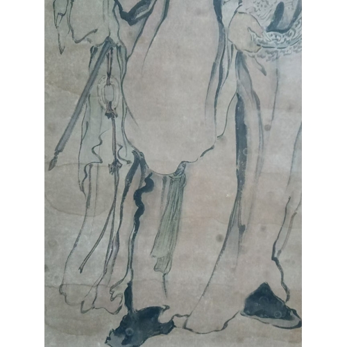 20388 - A Chinese hand painting, 17th/18th Pr. Size:(94x43cm) Condition:(Good Condition, no repairment, age ... 