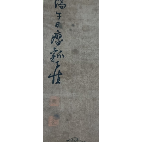 20388 - A Chinese hand painting, 17th/18th Pr. Size:(94x43cm) Condition:(Good Condition, no repairment, age ... 