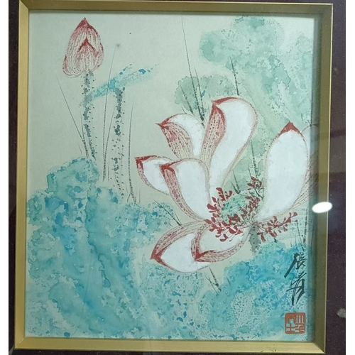 20389 - A Chinese hand painting, 17th/18th Pr. Size:(Painting part 26x23cm) Condition:(Good Condition, no re... 