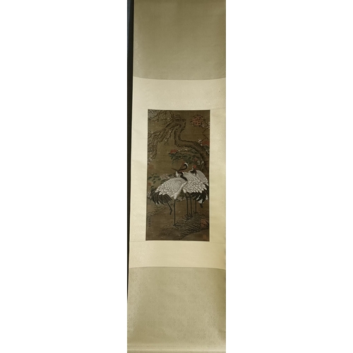 20390 - A Chinese hand painting, 17th/18th Pr. Size:(60x29cm) Condition:(Good Condition, no repairment, age ... 