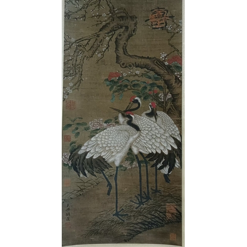 20390 - A Chinese hand painting, 17th/18th Pr. Size:(60x29cm) Condition:(Good Condition, no repairment, age ... 