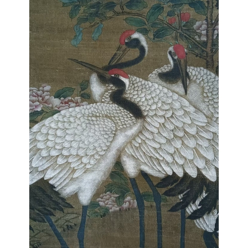 20390 - A Chinese hand painting, 17th/18th Pr. Size:(60x29cm) Condition:(Good Condition, no repairment, age ... 