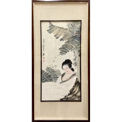 20398 - A Chinese hand painting, 17th/18th Pr. Size:(68x34cm) Condition:(Good Condition, no repairment, age ... 