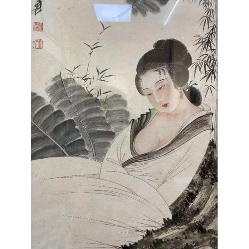 20398 - A Chinese hand painting, 17th/18th Pr. Size:(68x34cm) Condition:(Good Condition, no repairment, age ... 