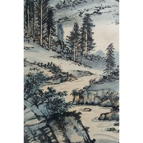 20400 - A Chinese hand painting, 17th/18th Pr. Size:(132x61cm) Condition:(Good Condition, no repairment, age... 