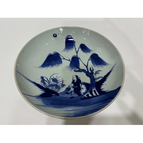 20411 - A Chinese Blue&White dish, Kang Xi Pr.  Size:(Height6.5cm, Mouth Diameter28.8cm) Condition:(Good Con... 