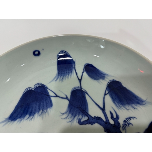 20411 - A Chinese Blue&White dish, Kang Xi Pr.  Size:(Height6.5cm, Mouth Diameter28.8cm) Condition:(Good Con... 