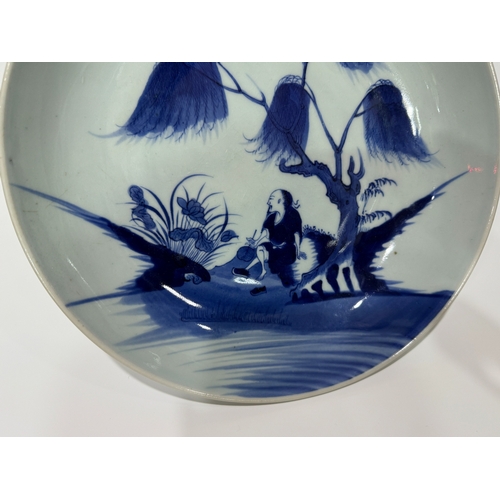 20411 - A Chinese Blue&White dish, Kang Xi Pr.  Size:(Height6.5cm, Mouth Diameter28.8cm) Condition:(Good Con... 