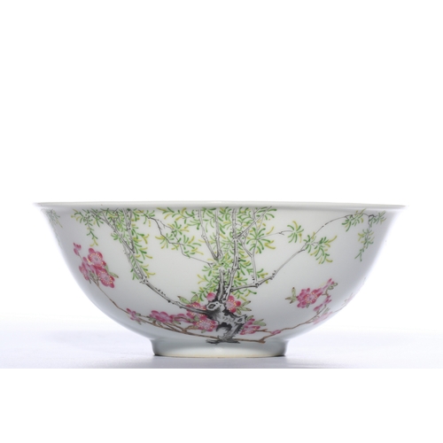 20416 - A Chinese Famille Rose bowl, Qing Daynasty Pr.  Size:(Height6.8cm, Mouth Diamter16.6cm) Condition:(G... 