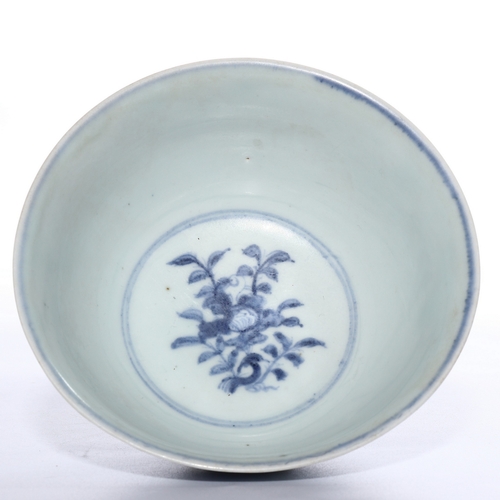 20423 - A Chinese Blue&White bowl, Ming Daynasty Pr.  Size:(Height6.8cm, Mouth Diamter14.7cm) Condition:(Goo... 