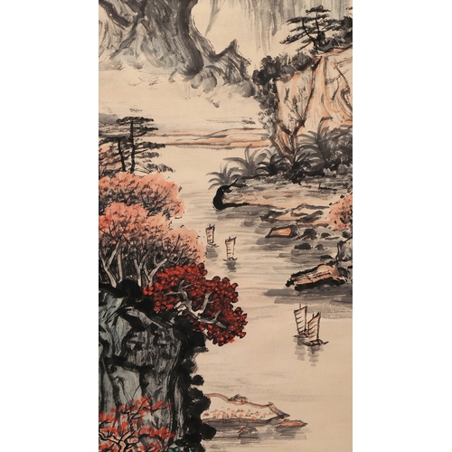 20428 - A Chinese hand painting, 17th/18th Pr. Size:(Length137cm, Width67cm) Condition:(Good Condition, no r... 