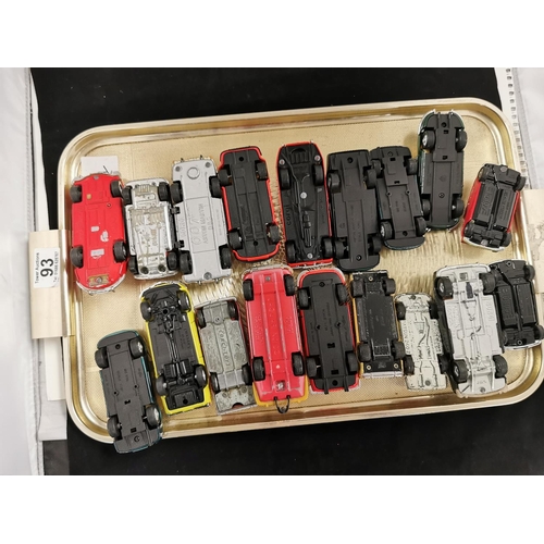 93 - Quantity of 18 Mid Range Scale Diecast Cars inc. Corgi & Maisto