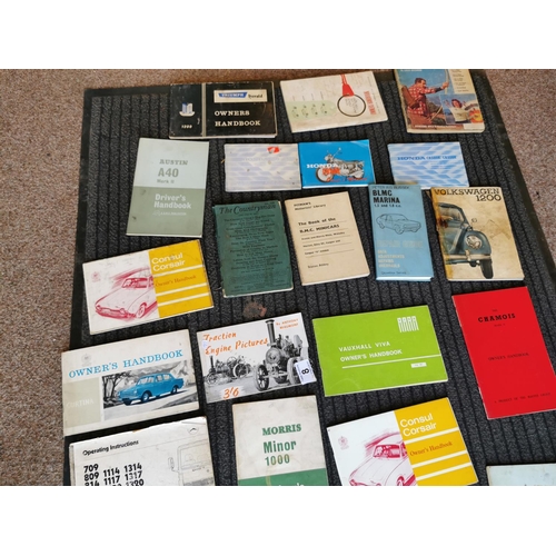 8 - Very Large Quantity Vintage Car Handbook/ Manuals