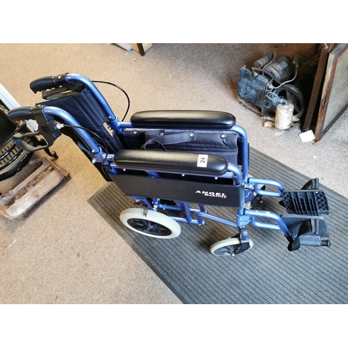 24 - Angel Mobility Folding Wheel Chair In Good Condition